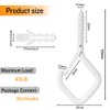 10PCS Ceiling Hooks - Heavy Duty Wall Hooks for Hanging
