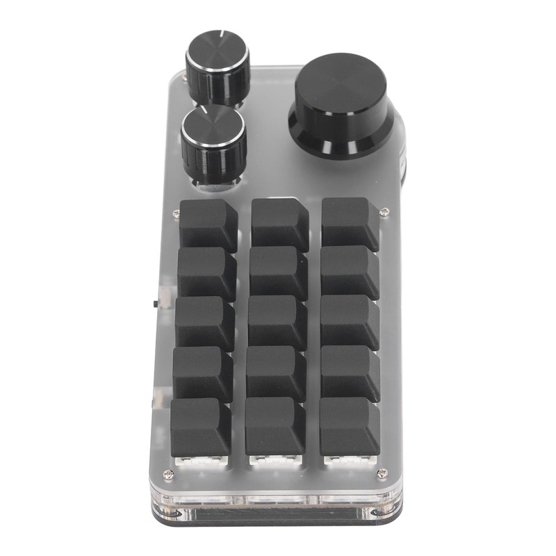 15 Keys 3 Knobs Programmable Keypad Wired USB Wireless Bluetooth