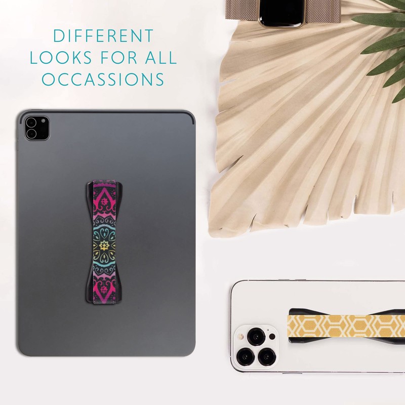 LOVEHANDLE Tablet/XL Grip for Most Tablets and Large Smartphones, Pineapple
