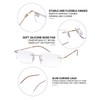 LUFF Lightweight Reading Glasses for Women Men Blue Light Blocking