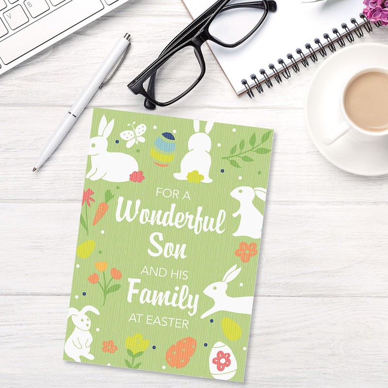 Current For a Wonderful Son Religious Easter Greeting Card -