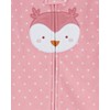 Carter's Unisex Baby Sleep Bag (Pink Owl, 0-3 Months)