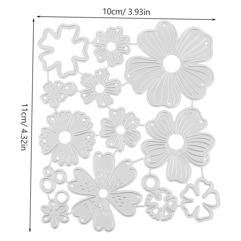 SEWACC Flower Shaped Cutting Die Durable Carbon Steel Crafting Tool