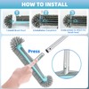 WXFANA Pool Brush Head for Walls, Tiles Floors - 17.5"