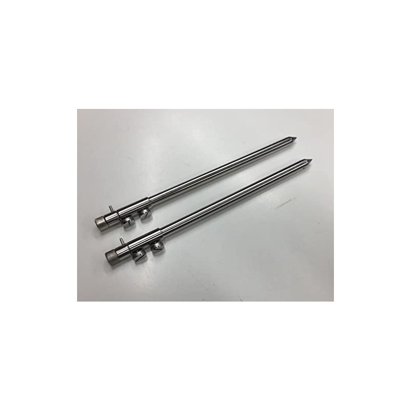 TMC 2 x Bank Sticks 30-50 cm. Solid Stainless Steel.