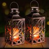 LED Solar Lantern Outdoor Hanging Hollow Out Butterfly Solar Light