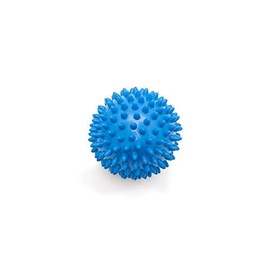 Massage ball with nubs, nub ball, hedgehog ball, arthro sensory ball, not inflated, hardness can be varied, diameter 9 cm, blue