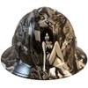 Hydrographic Full Brim Hard Hats with 6 Point Suspension -