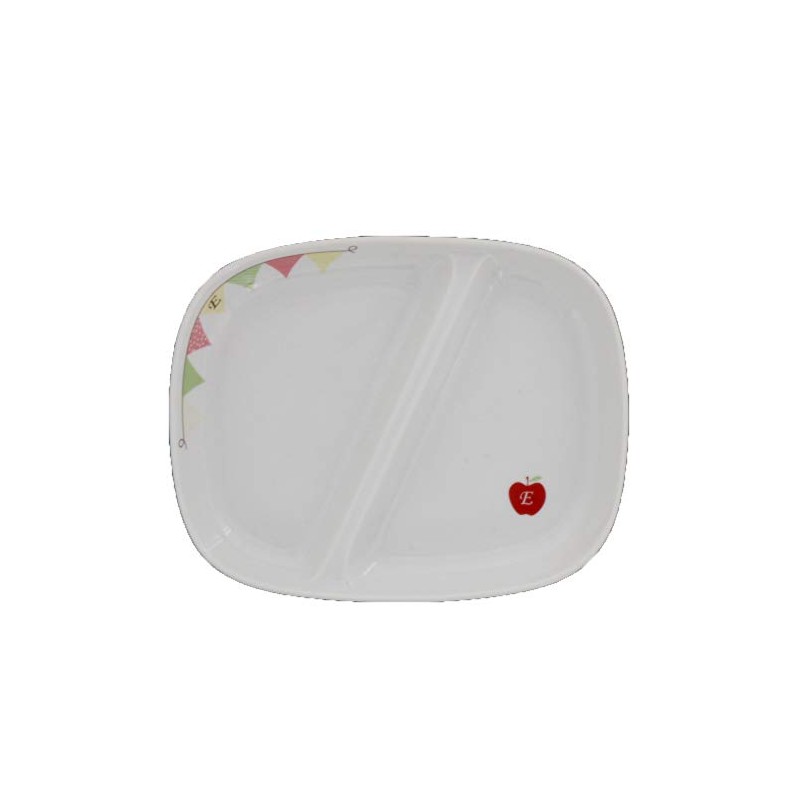 (Outlet Included) E – Kids Garland Divider Lunch Plate