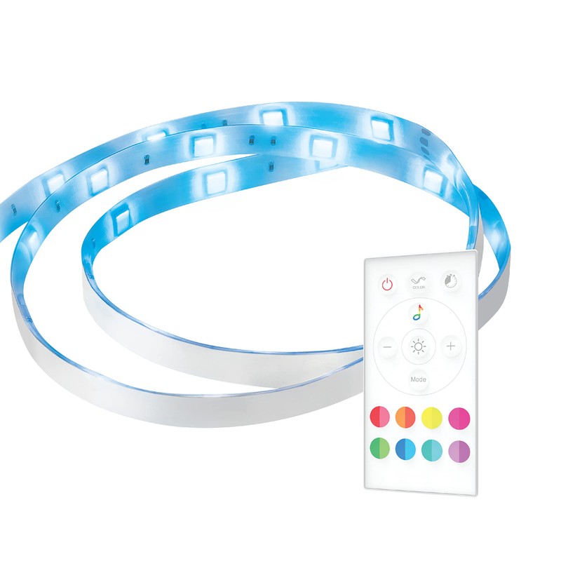 GE LED+ Color Changing LED Light Strip, 8W, Music Syncing