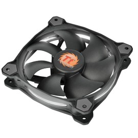 Thermaltake RIING 120mm Red LED Ultra Quiet High Airflow Computer Case Fan White