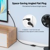[UL Listed] Cable Matters 2-Pack Low Profile Flat Plug Extension