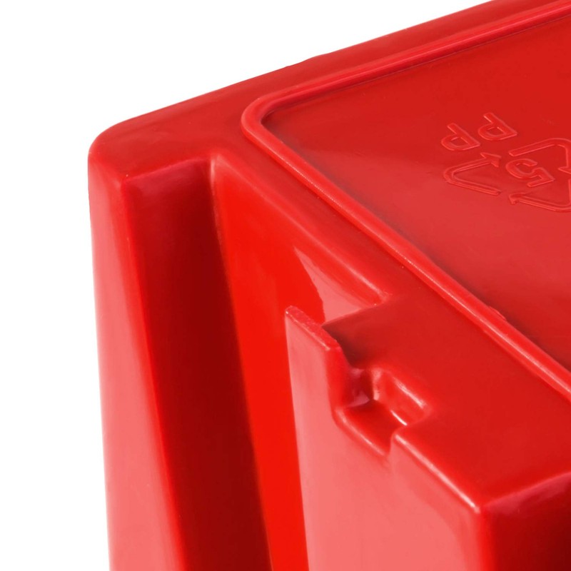 PAFEN Set of 100 x Stacking Boxes NP4 Red Storage