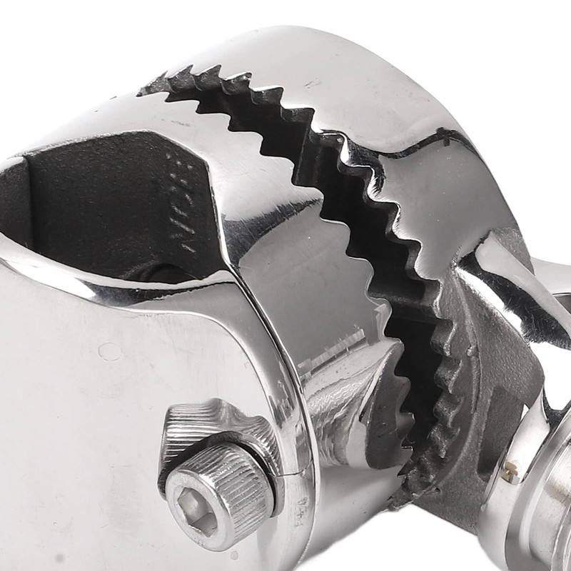 Marine VHF Antenna Mount, 316 Stainless Steel Erratchet Rail Mount
