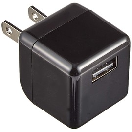 Elecom AVA-ACUBN003BK 9W USB Outlet Charger for 1 x 1 Audio Device Cube Black