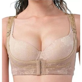 Chic Shaper; The Secret Push Up Bra Cleavage Enhancer, Beige, XL (44-46), NEW