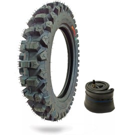 WIG Racing 120/80-19 Tire and 2.5mm Heavy Duty Inner-Tube Combo for Off Road Motocross