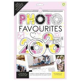 2025 Calendar Photo Favourites Insert Your Own Photos A4 Spiral Bound Wall Hanging