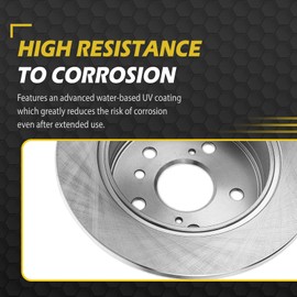 OWAYSAFE Rear 13.13 inch (334mm) for 2011-2017 Honda Odyssey Brake Kit, for 2009-2015 Honda Pilot, 2007-2013 Acura MDX, 2010-2013 Acura ZDX Brakes Rotors and Ceramic Pads Replacement, 31469 1281