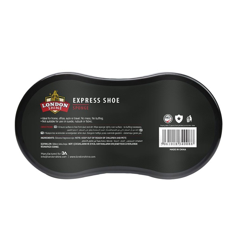 Shoe Shine Sponge, Instant Shine Sponge for Black Leather Shoes