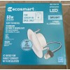 EcoSmart 4 in. White Integrated LED Recessed Trim Daylight 4-Pack