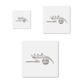 Mascara Beauty Cosmetics Eye Lash, quality mylar stencil pack in 3 sizes, reusable for crafts and diy projects CCSTE-26350