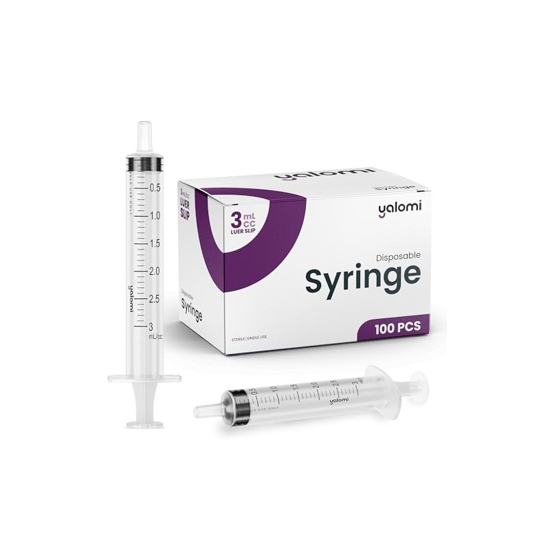 3mL Luer Slip Syringe | Sterile & Individually Wrapped |