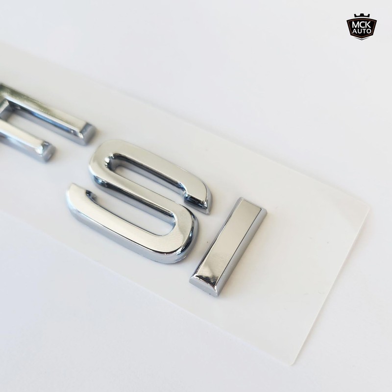 MCK Auto - 45 TFSI Silver Glossy Rear Boot Logo