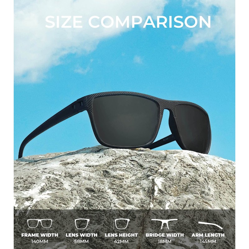 KALIYADI Mens Sunglasses Polarized Sunglasses-for-Men: Classic Sun Glasses with Ultraviolet
