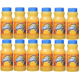 BEEQ BOX - Pack of 12 SunnyD Tangy Original Orange Flavored Citrus Punch (6.75 fl. oz. bottle,)