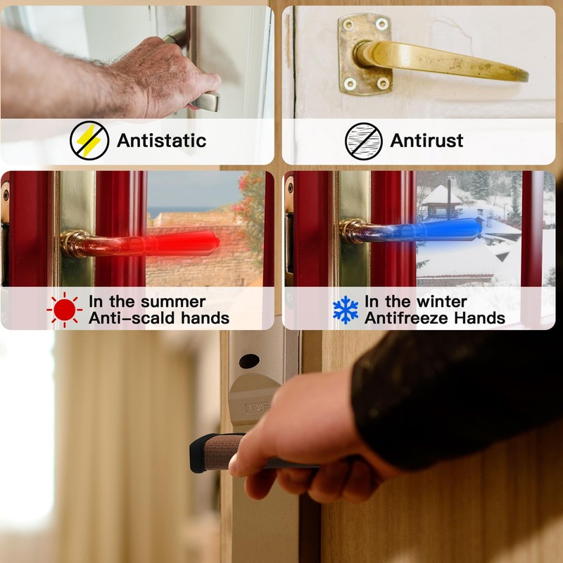 Door Handle Covers, Door Knob Covers for Summer Anti-Scald Hands,