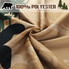 Drydiet 4 Pcs Rustic Cabin Bear Shower Curtain Set Wild