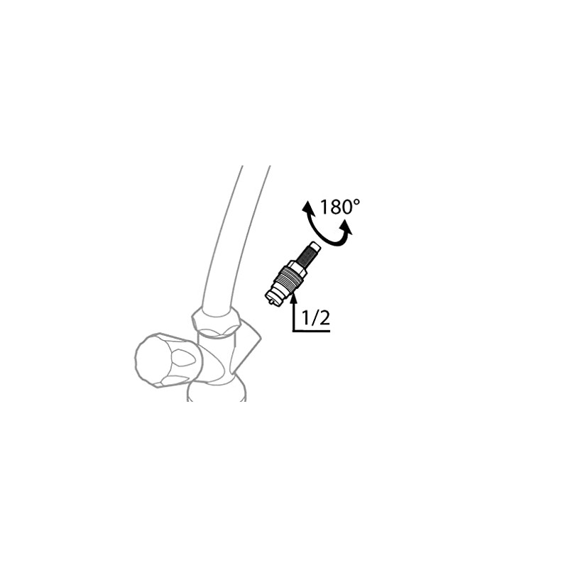 Plumber's Top with Kreamischen Sealing Discs 180 ° Rotation Angle