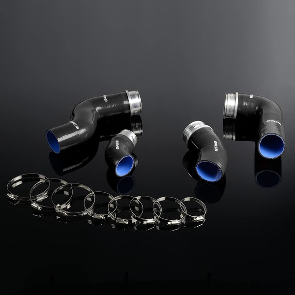 PIT66 Silicone Intercooler Boost Hose Kit,Compatible with Vw Golf GTI
