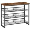 HOOBRO Shoe Rack, 4 Tier Shoe Organizer for Front Door