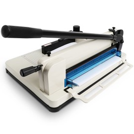 FAHKNS 12 Heavy Duty Guillotine Trimmer Paper Cutter,Cortadora de Papel 500 Sheets Paper Trimmer with Double Safety Protection Durable HSS Blade for Cutting Paper