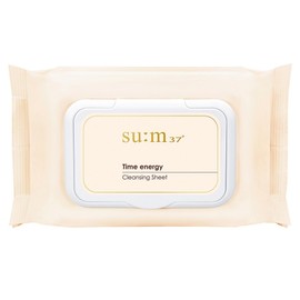 Su:m 37 degrees Time Energy Cleansing Sheets, 50 sheets, 1 sheet / 숨37도 타임 에너지 클렌징 시트, 50매입, 1개