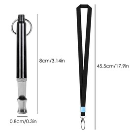 maxin 3 Pcs Dog Training Whistle, Interactive Toys Pet Tool Professional Dogs Whistles with Black Lanyard for Recall Training, Stop Barking