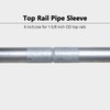 4 Pieces 1-5/8" X 6" Chain Link Fence Top Rail