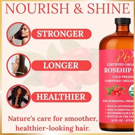 Pomberries Aceite De Rosa Mosqueta  Prensado En Frío Y Sin Refinar, Aceite De Rosa Mosqueta Para Rostro, Piel Y Cabello  Aceite De Rosa Mosqueta Para 