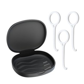 OUDQFCJ 1 x Braces Box / Rail Box (Also for Bite Splint, Grinding Splint) (Black)