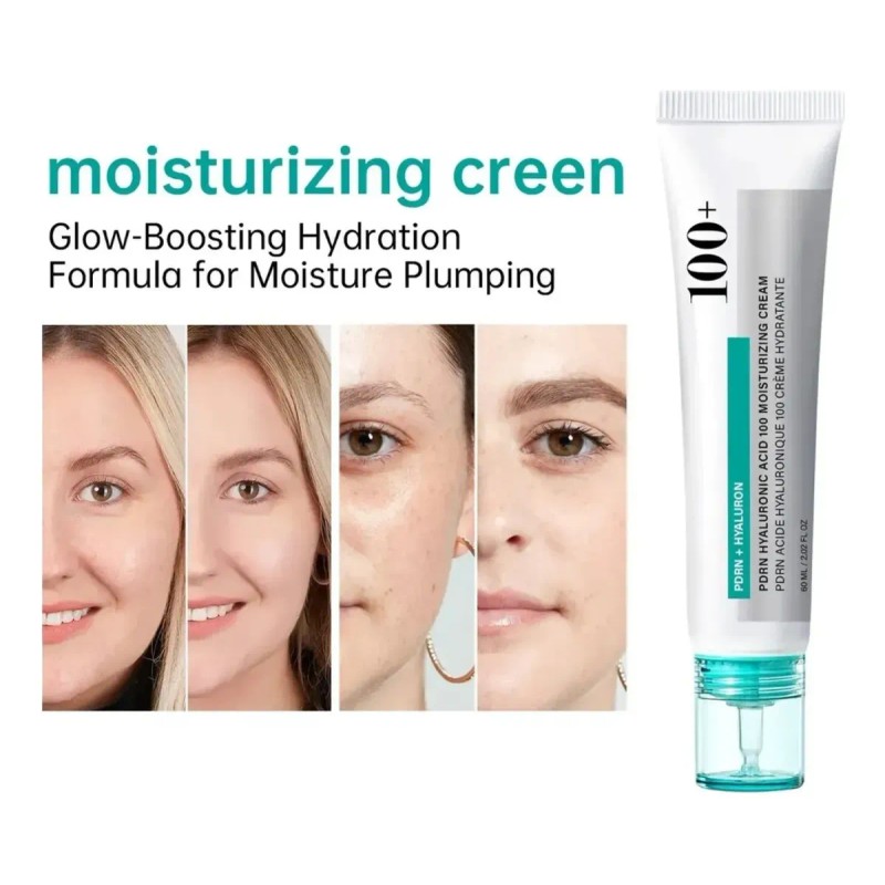2pcs Crema Facial Hidratante Con Ácido Hialurónico, Pdrn 100