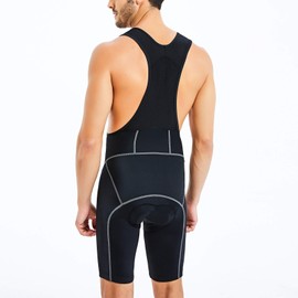 CATENA Pantalones cortos de ciclismo para hombre, 3D, acolchados, transpirables, para bicicleta, Negro, Medium