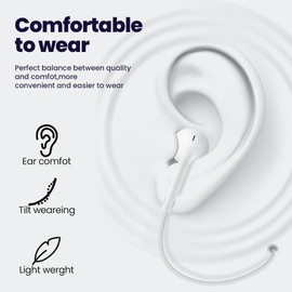 Docutca 2 Packs USB C Headphones for iPhone 16/15 Earbuds with Microphone & Volume Control HiFi Stereo Type C Earphones for Galaxy S23/S22/S21/S20/Ultra Note 10/20, for iPad Pro Pixel 7/6/6a/5/4 and More