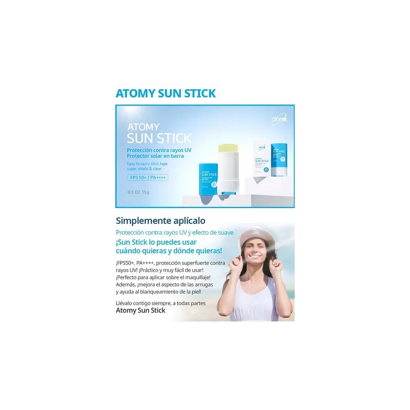 Atomy Protector Solar En Barra 15g - Sun Stick