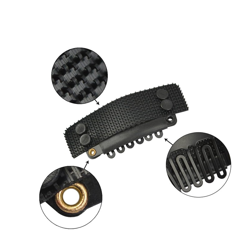 YTBYT 6 Pcs Stickable Wig Clips U-Shape Snap Clip 32mm