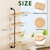 YUOROS Window Shelf for Plants, 4-Tier Rotating Window Sill Plant