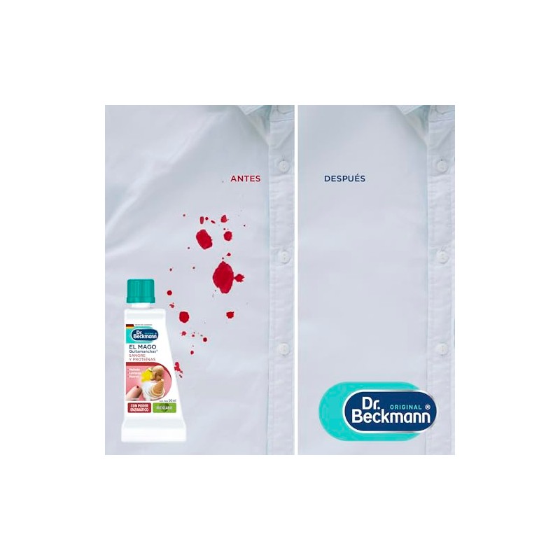 Dr. Beckmann, El Mago Quitamanchas Sangre y Proteínas, Elimina Manchas