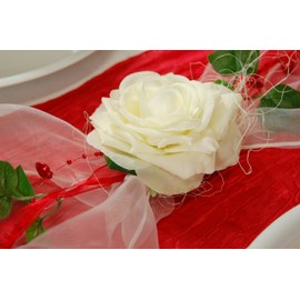 Fibula [Style] ® Complete Set "Sweet Love" Size S Table Decoration for Wedding/Valentine's Day/Mother's Day in Red for Approx. 8-10 People