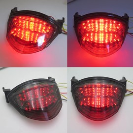 XKH- Smoke LED Turn Signal Tail lights lens Compatible with 2005 2006 Suzuki GSXR 1000 GSX R1000 [B014CNMW4M]